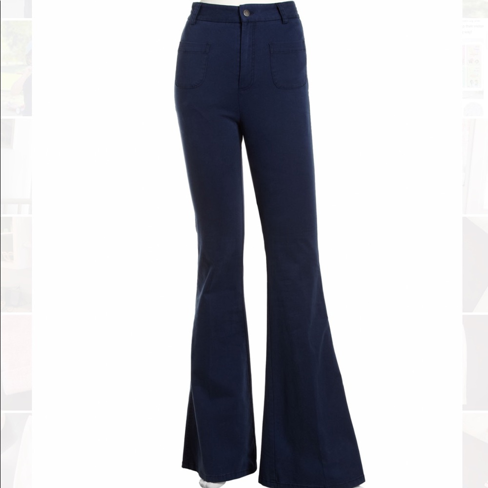 Alice and Oliva BEAUTIFUL HIGH RISE BELL BOTTOM